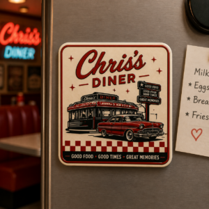 Retro Fridge Magnet
