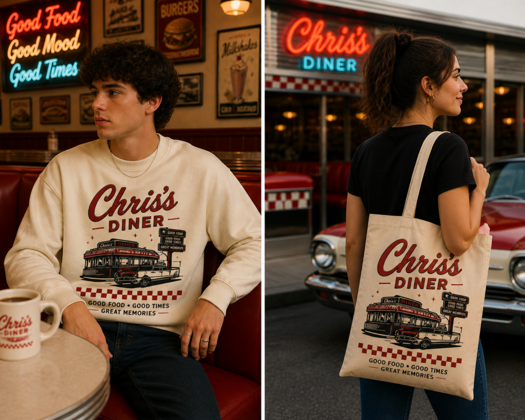 retro diner products from Chris's Diner